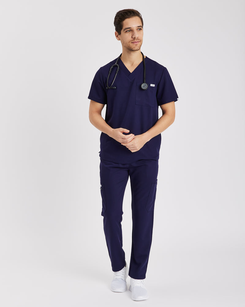 Mens Navy Trousers