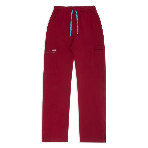 Mens Burgundy Trousers