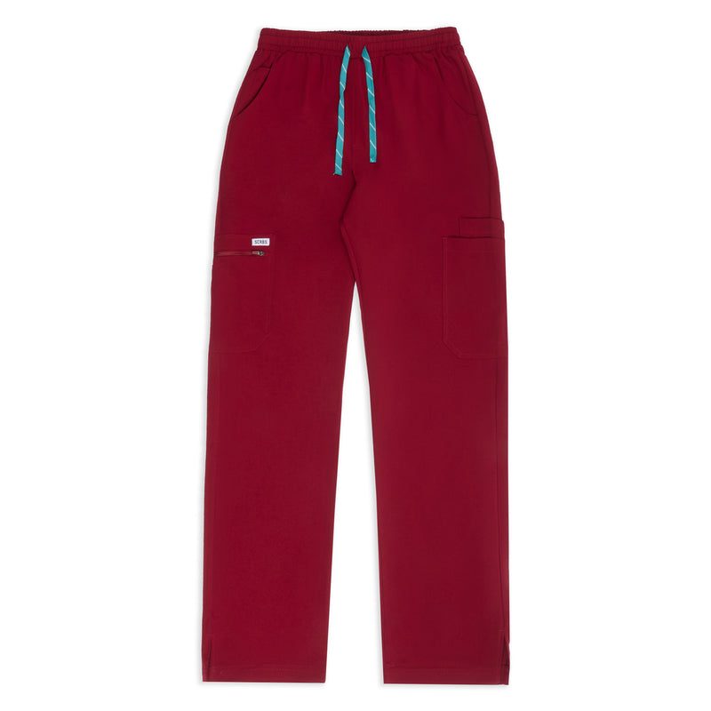 Mens Burgundy Trousers