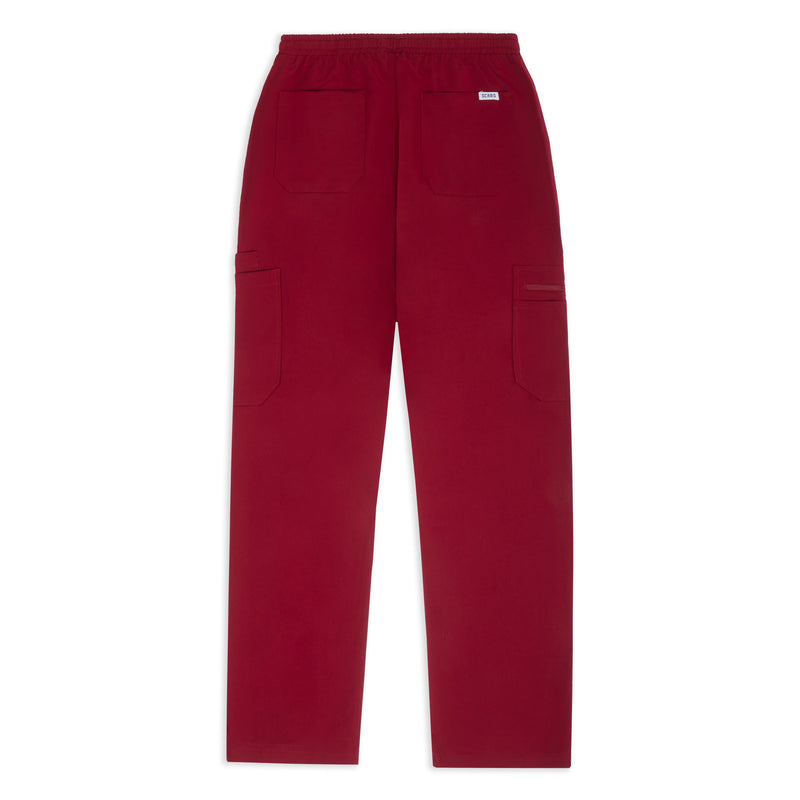 Mens Burgundy Trousers