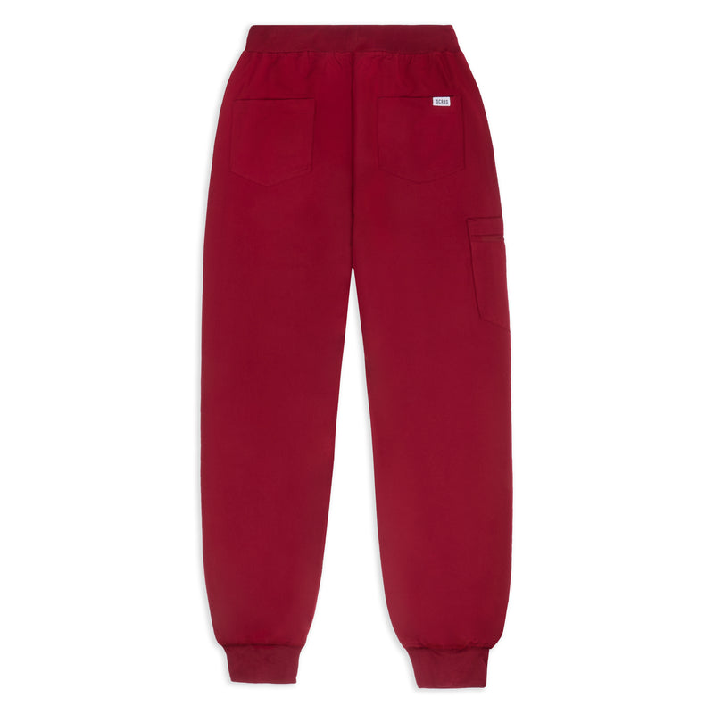 Womens Burgundy Joggers